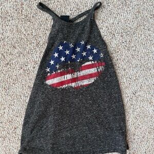 Modern Lux Charcoal Gray Tank with Graphic